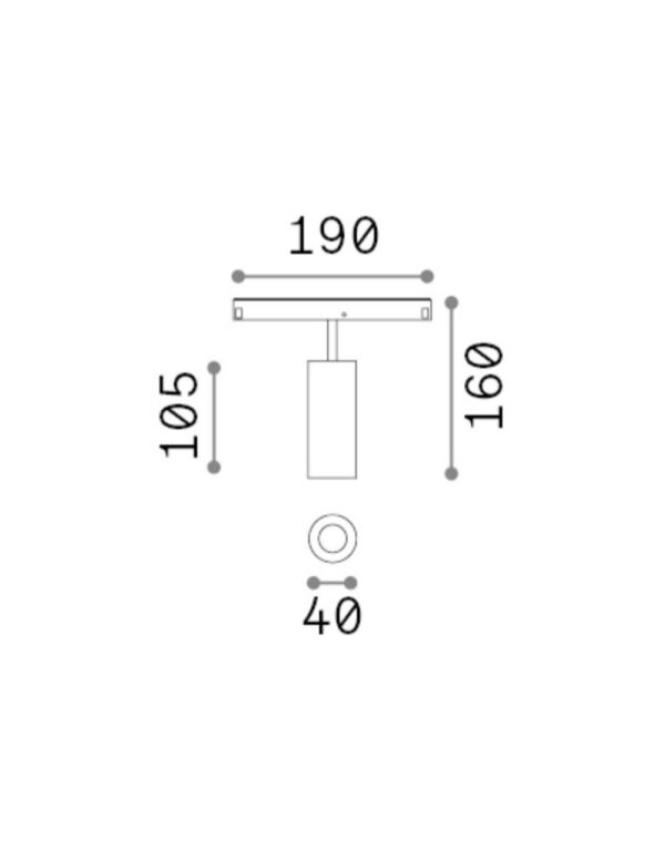 EGO TRACK SINGLE 12W 3000K 1-10V WH - 1-ID303710