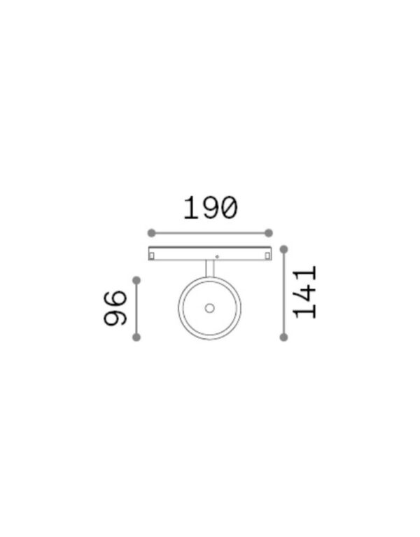 EGO TRACK FLAT SINGLE 09W 3000K 1-10V BK - 1-ID303727