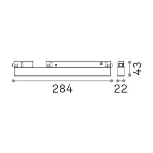 EGO WIDE 07W 3000K 1-10V WH - 1-ID303796