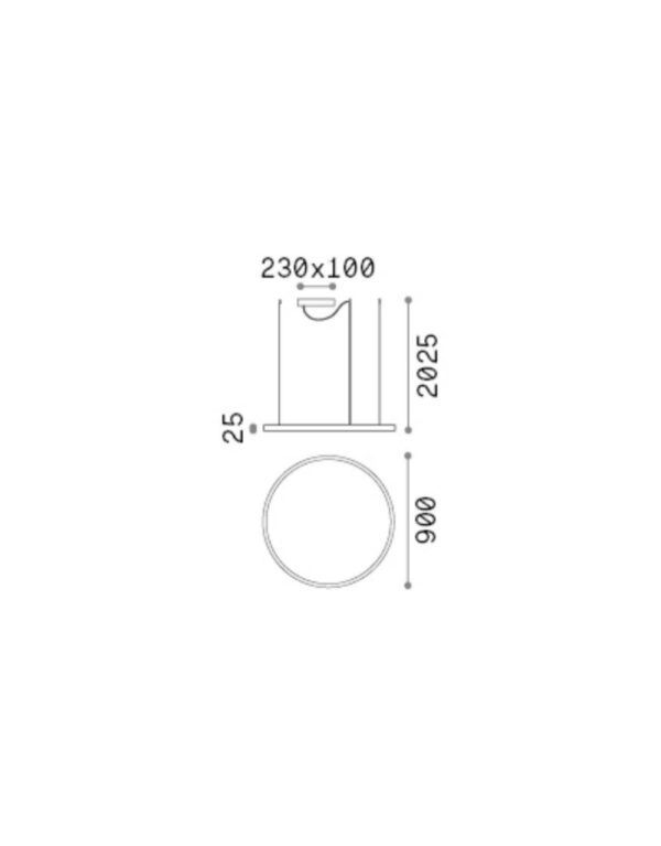 ORACLE SLIM SP D090 ROUND 3000K DALI BK - 1-ID304427