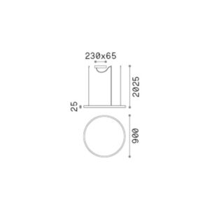 ORACLE SLIM SP D090 ROUND 4000K ON-OFF BK - 1-ID304441