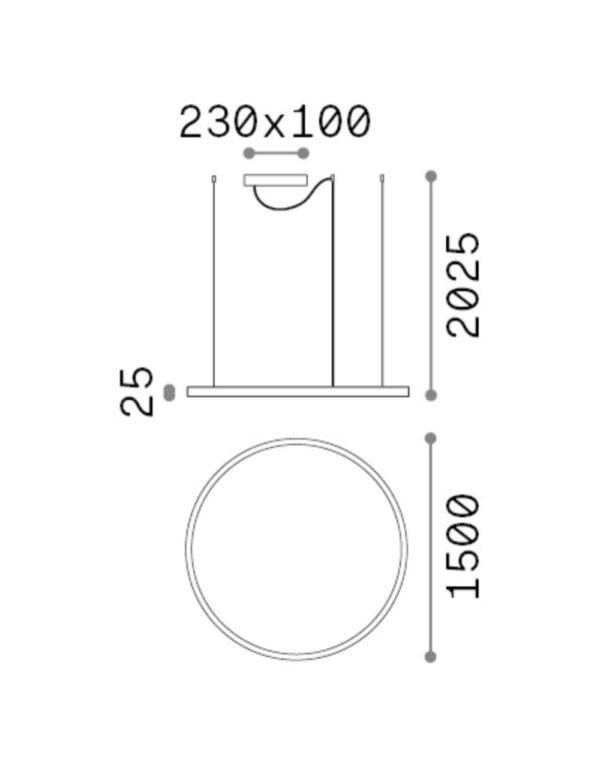 ORACLE SLIM SP D150 ROUND 3000K DALI BK - 1-ID304458