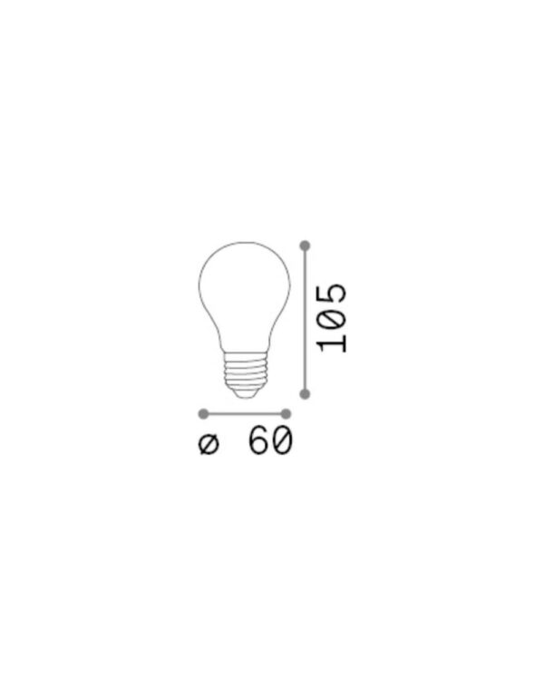E27 GOCCIA 10W 3000K CRI80 SATINATA - 1-ID305639