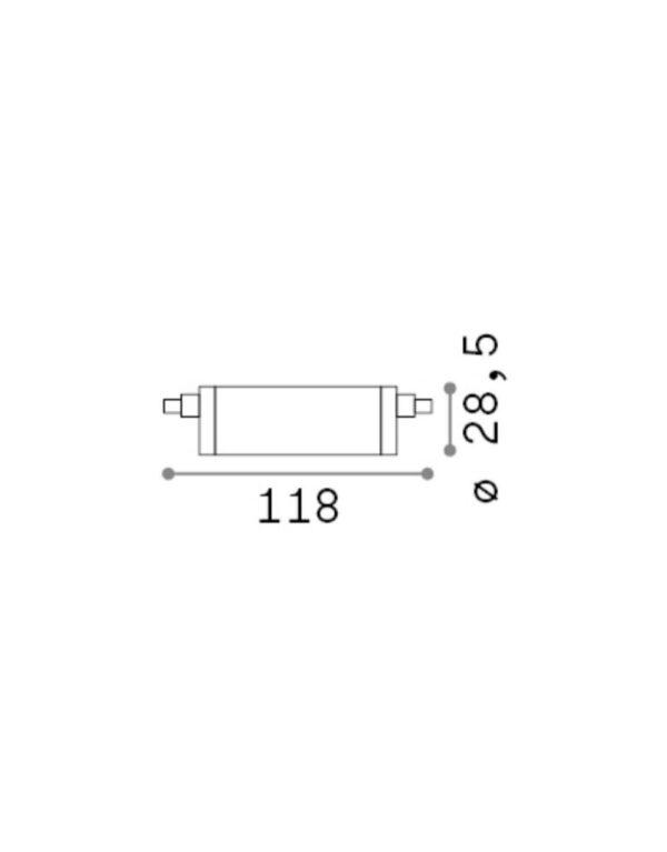 R7s SMD 14W 1600Lm 3000K CRI80 DIMM - 1-ID307855