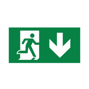 BRY-EXIT SING-DOWN-PVC - BC14-01302