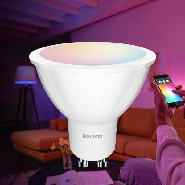 Λάμπα led WiFi GU10 5w RGB - BA24-00559