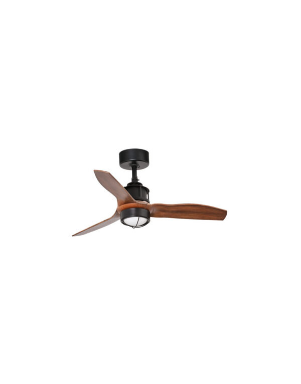 JUST FAN XS O810 MM BLACK B. WOOD 17W 3000K - 1-FR33425-10