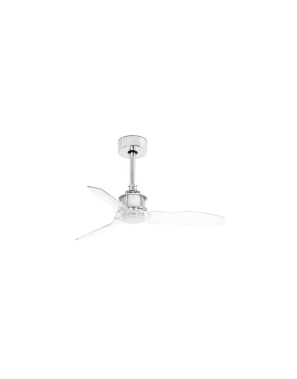 JUST FAN XS O810mm CHROME TRANSPARENT BLADES - 1-FR33426