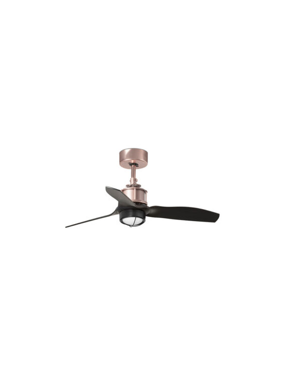 JUST FAN XS O810 MM COPPER 3 B. BLACK 17W 3000K - 1-FR33427-10