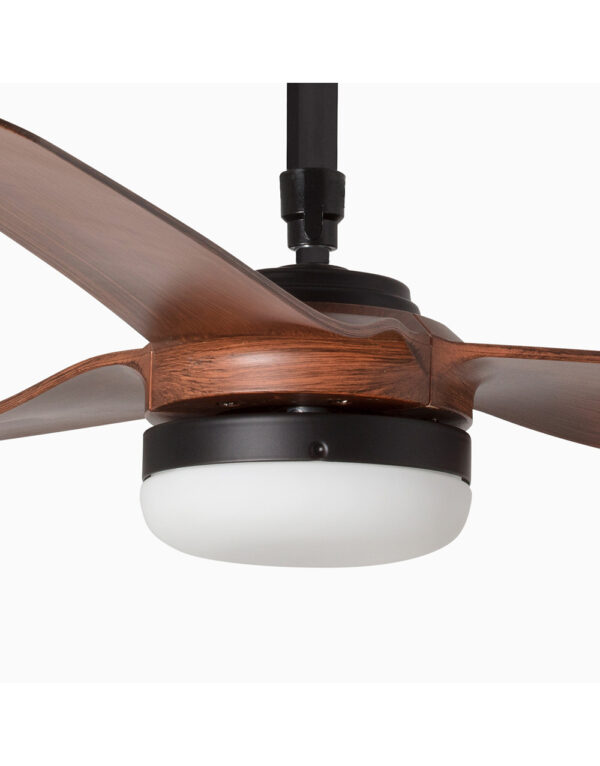 PUNT O1300MM BLACK 3 BLADES DARK WOOD 18W - 1-FR33817-21