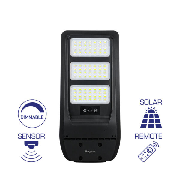 ΦΩΤΙΣΤΙΚΟ LED ΔΡΟΜΟΥ ΗΛΙΑΚΟ 50W 6500K IP65 ΜΑΥΡΟ - BT43-05031