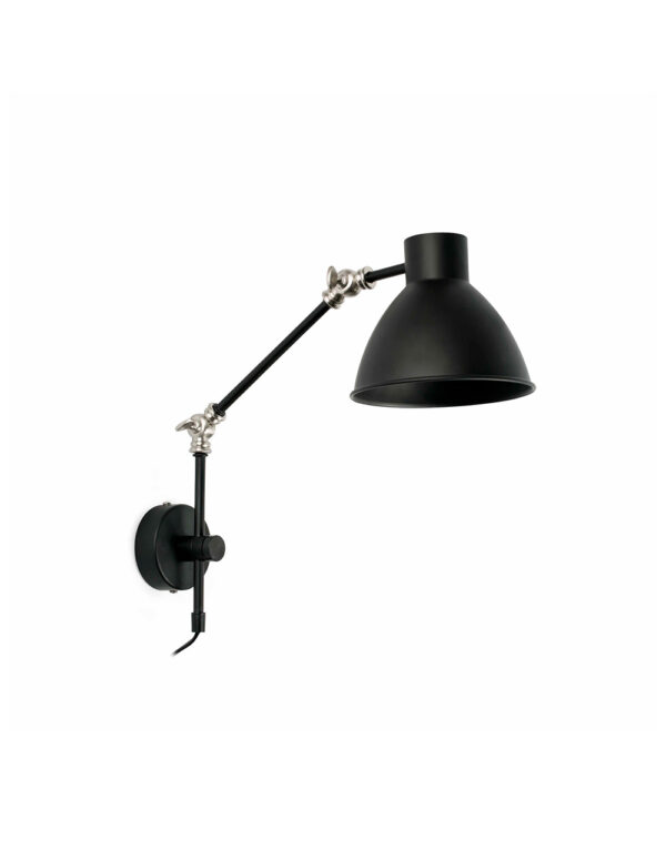 CELIA MATT BLACK WALL LAMP 1 X E14 20W - 1-FR40070