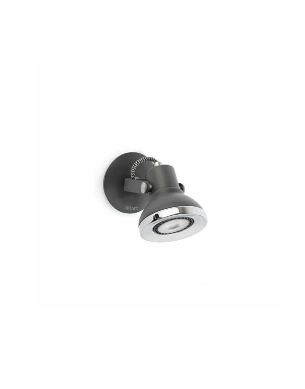 RING-1 GREY WALL LAMP 1 X GU10 LED 8W - 1-FR40551