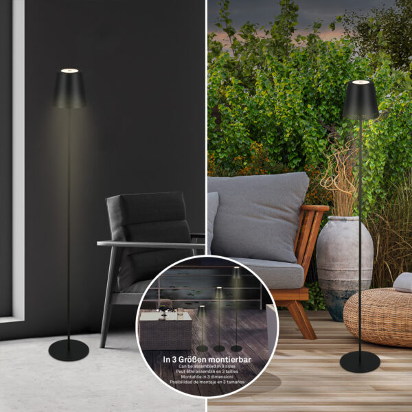 Επαναφορτιζόμενο φωτιστικό δαπέδου IP44 "KIKI" 3,5w 3000k - 1438015