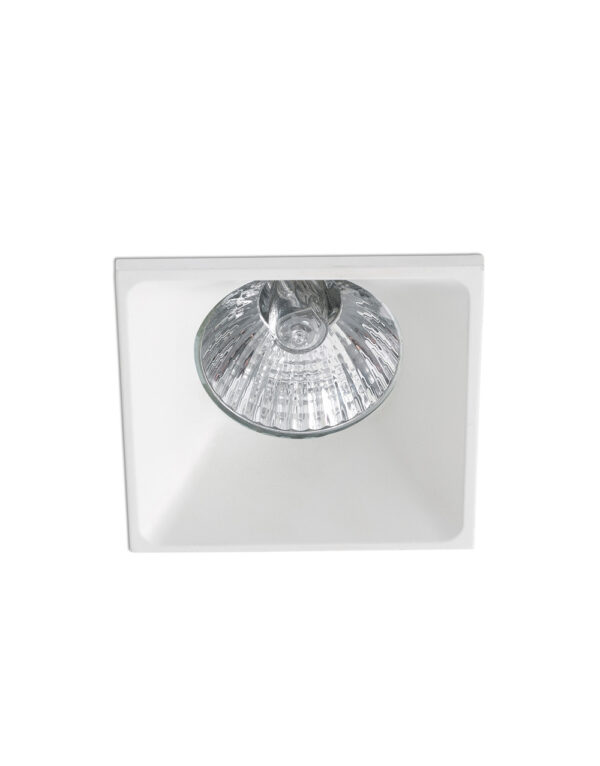 NEON WHITE RECESSED LAMP 1XGU10 SQUARE - 1-FR43400