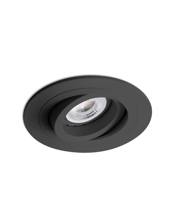 RADON ADJUSTABLE BLACK RECESSED LAMP GU10 - 1-FR43408