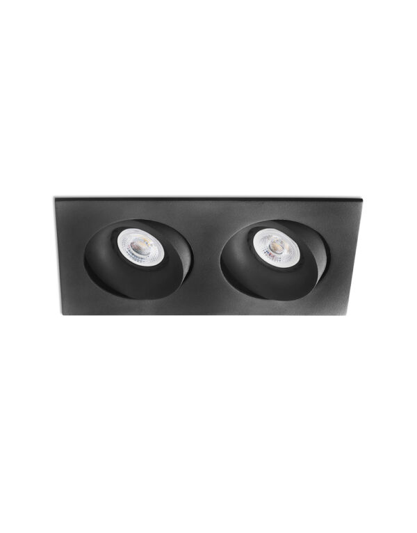 ARGON-2 ADJUSTABLE BLACK RECESSED LAMP 2XGU10 - 1-FR43413