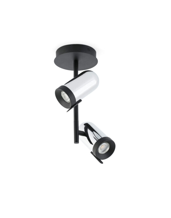 ORLEANS CHROME CEILING LAMP 2L - 1-FR43534