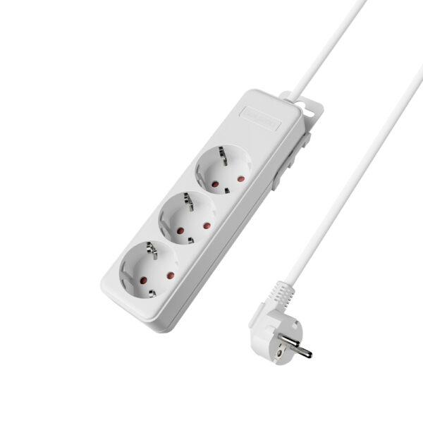 Πολύπριζο Xline 3Θ. 3X1,5mm 1,5m Καλώδιο Με Βάση Στήριξης - BY72-00031