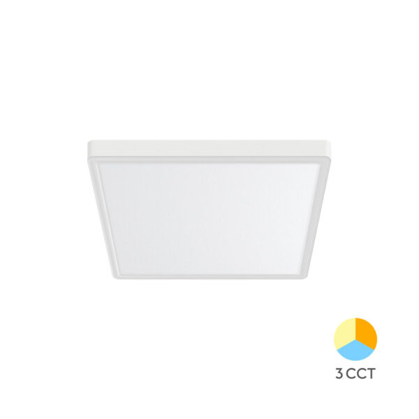 Πλαφονιέρα "Jade" slim 20W CCT Λευκή 23x23 - BP07-10280