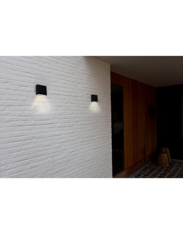 GEMINI  XF Wall Down Matt Black 3000K (Warm White) Architectural Modern Down Light - 1-T5104002012