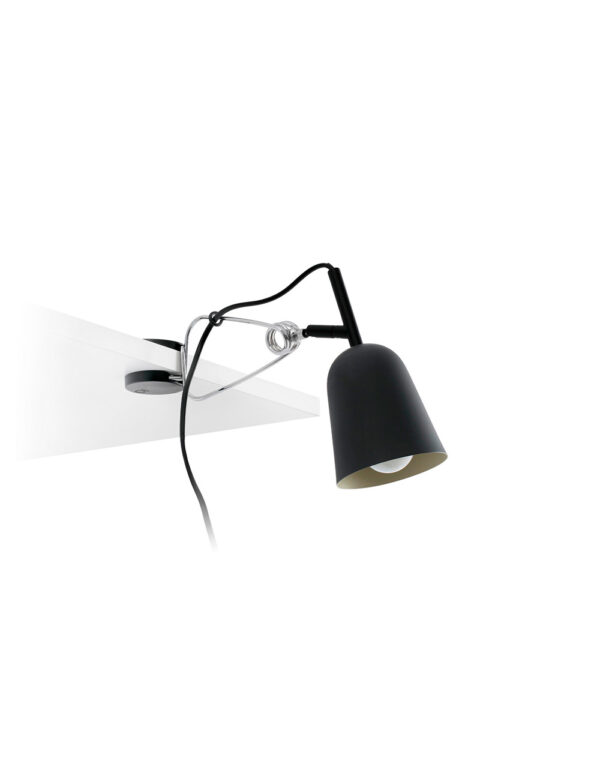 STUDIO BLACK AND CREAM CLIP LAMP - 1-FR51133