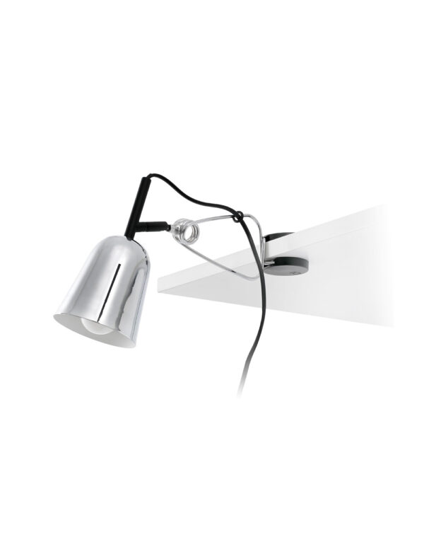 STUDIO CHROME AND WHITE CLIP LAMP - 1-FR51134