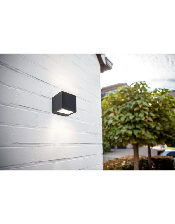 GEMINI Wall Up& Down Matt Black 3000K (Warm White) Architectural Modern Up & Down Light - 1-T5189125012