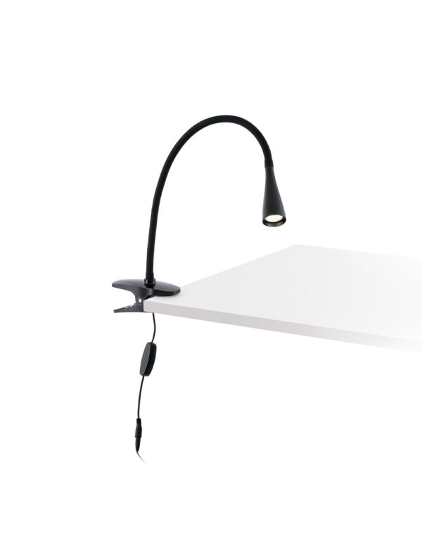 LENA BLACK CLIP LAMP LED 5W 4000K - 1-FR52061