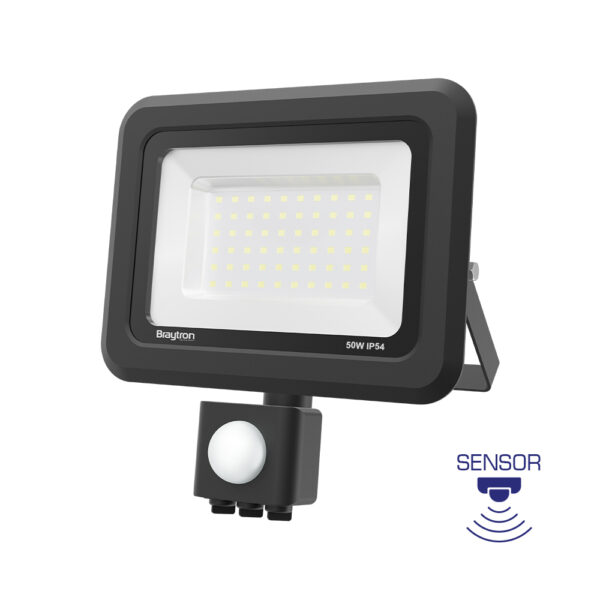 BRY-FLOOD-SC-50W-GRY-6500K-SNS-IP54-LED FLOODLIGHT - BT60-45031