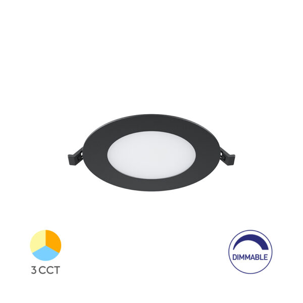 Πάνελ 4w CCT Dimmable Μαύρο - BP01-90481
