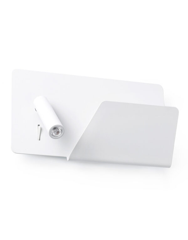 SUAU USB WHITE WALL LAMP WITH LED RIGHT READER HIG - 1-FR62122