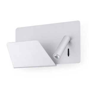SUAU USB GREY WALL LAMP WITH LED LEFT READER HIGH - 1-FR62125