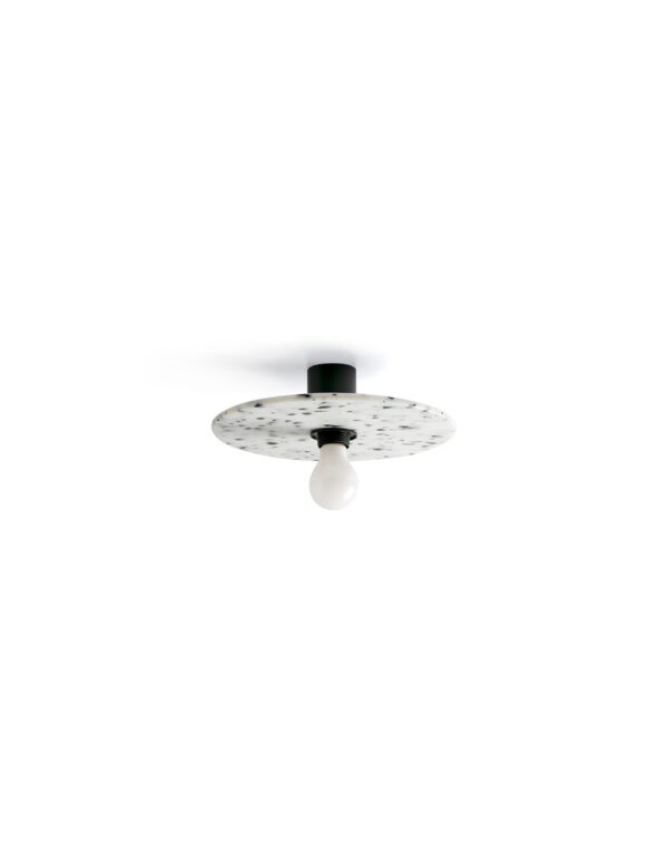 CONFETTI BLACK MARBLE WALL LAMP/CEILING L. E27 - 1-FR62173-50