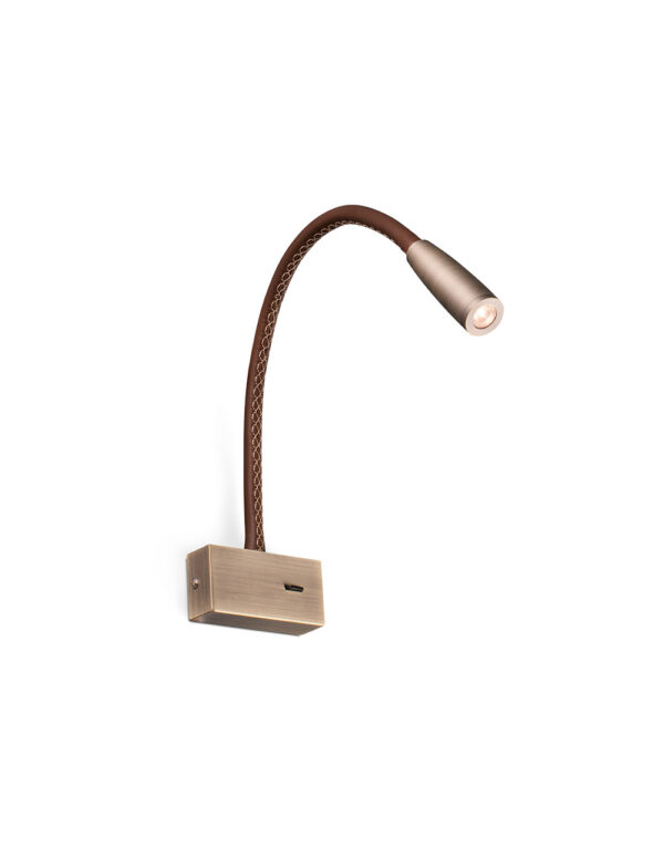 LEAD LED LEATHER/BRONZE READER 3W 3000K - 1-FR62704