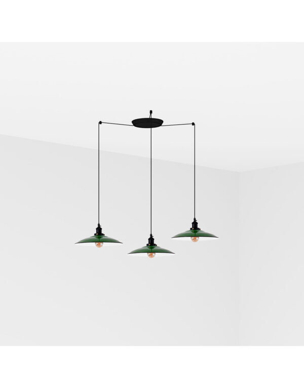 LANG GREEN PENDANT LAMP E27 3L - 1-FR62805-3L