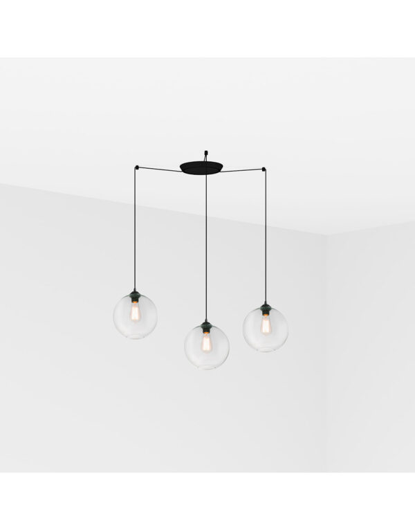 CLARA TRANSPARENT PENDANT LAMP E27 100W 3L - 1-FR64128-3L