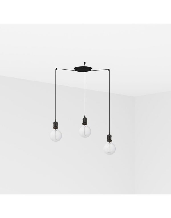 ART BLACK PENDANT LAMP 1XE27 2M CABLE 3L - 1-FR64135-3L