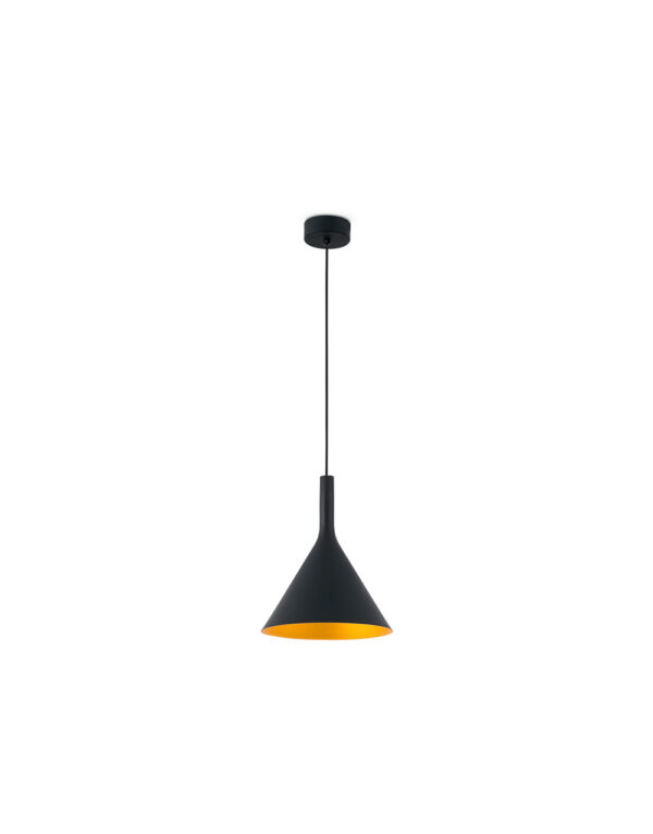 PAM-G BLACK/GOLD PENDANT LAMP LED 24W 3000K - 1-FR64162