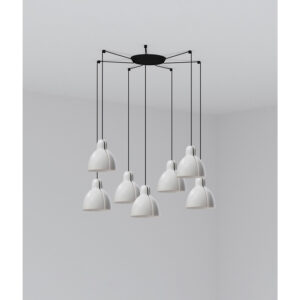 VENICE PENDANT WHITE o160 1x E27 7L - 1-FR64255-111-7L