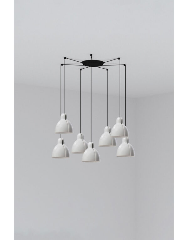 VENICE PENDANT WHITE o160 1x E27 7L - 1-FR64255-111-7L