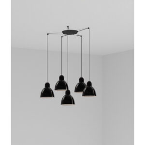 VENICE PENDANT BLACK o160 1x E27 5L - 1-FR64255-112-5L