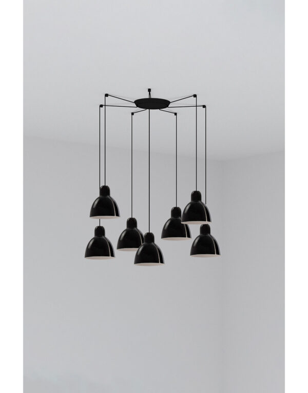 VENICE PENDANT BLACK o160 1x E27 7L - 1-FR64255-112-7L