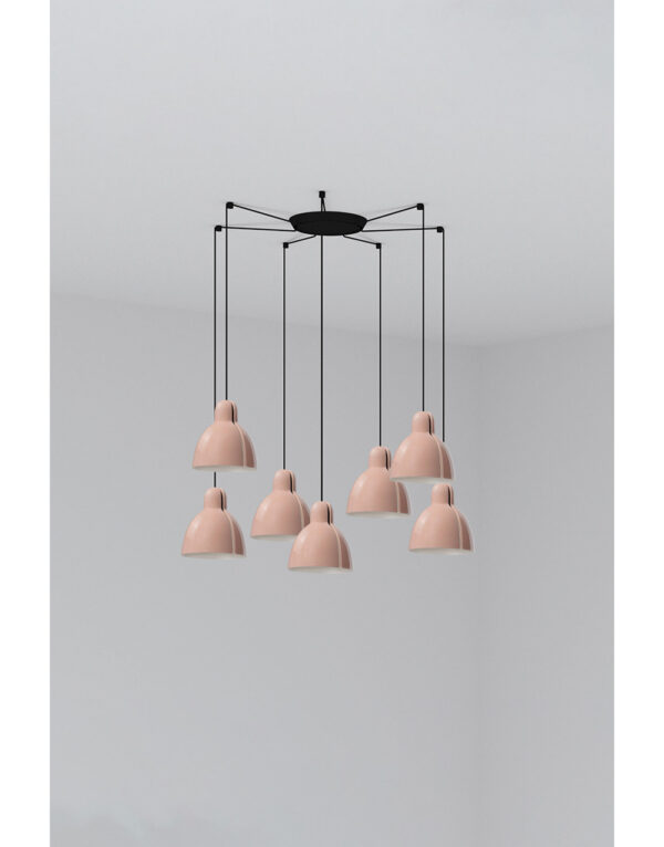 VENICE PENDANT PINK o160 1x E27 7L - 1-FR64255-113-7L