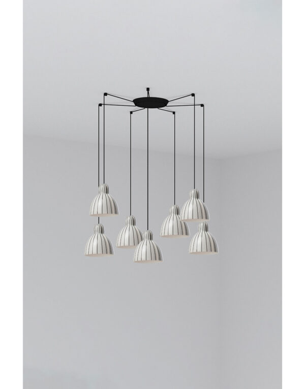 VENICE PENDANT GRATED o160 1x E27 7L - 1-FR64255-114-7L