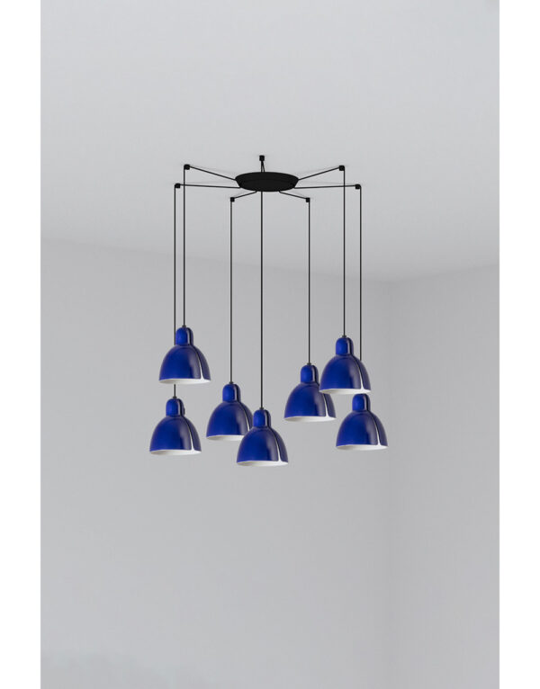 VENICE PENDANT COBALT WHUE o160 1x E27 7L - 1-FR64255-115-7L