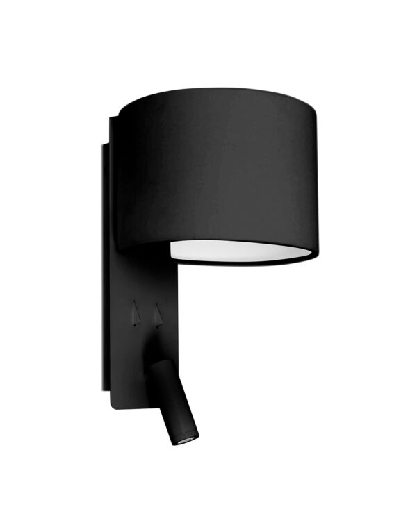 FOLD W/LAMP BLACK 1X E27 W/READER 3W - 1-FR64305