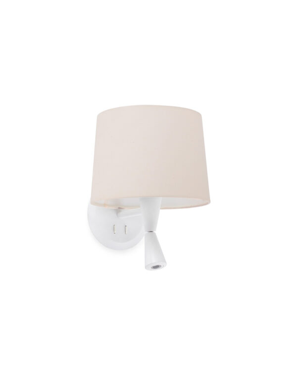 CONGA WHITE READER WALL LAMP BEIGE LAMPSHADE o215* - 1-FR64308-02