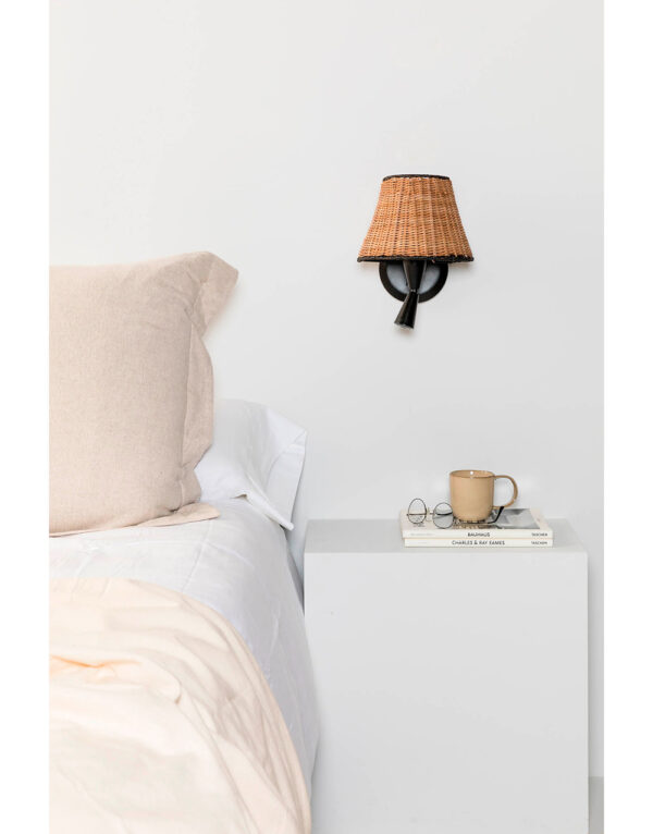 SUMBA W/L READER BLACK P.RATTAN E27 o210*160*o210 - 1-FR64309-71