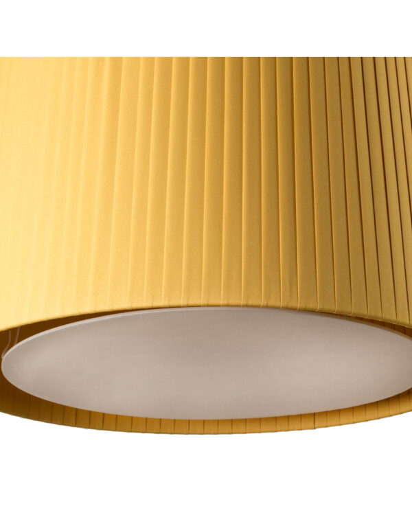 SAMBA BLACK PENDANT LAMP YELLOW RIBBONED LAMPSHADE - 1-FR64314-45